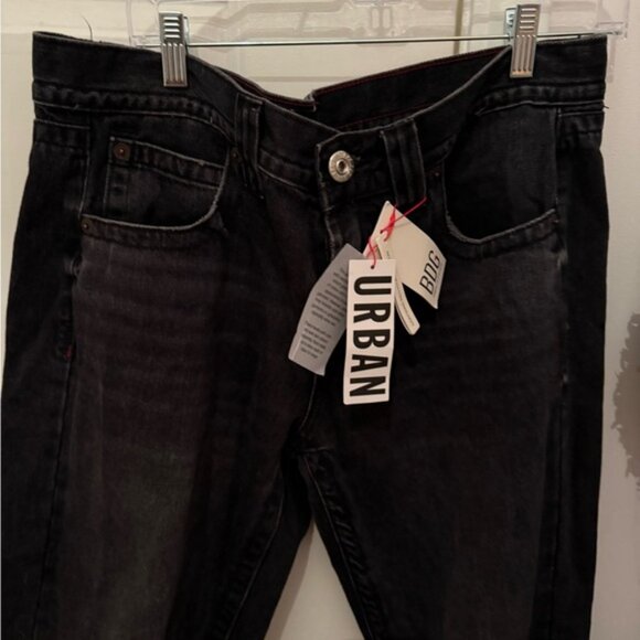 Urban Outfitters black low rise Straight Leg BDG Jeans (NWT) - Picture 2 of 7